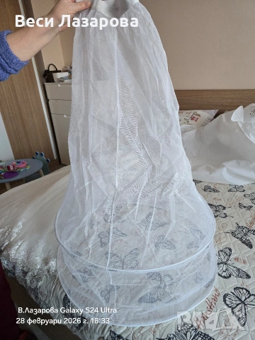 продавам булчинска рокля с обръч и воал , снимка 16 - Сватбени рокли - 53658480