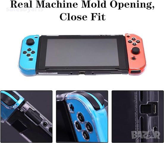 Wesoke Clear Case за Nintendo Switch и Joy-Con контролер, снимка 4 - Калъфи, кейсове - 45151493