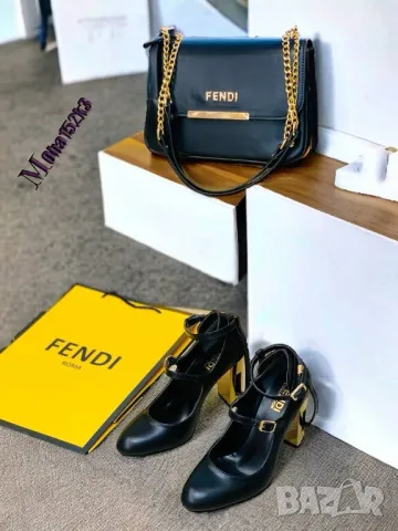 дамски обувки на ток и чанта fendi , снимка 3 - Чанти - 46904574