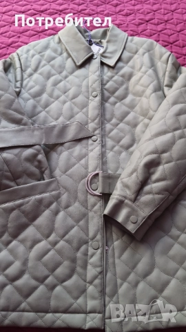 Ново кожено яке с вата,зимно