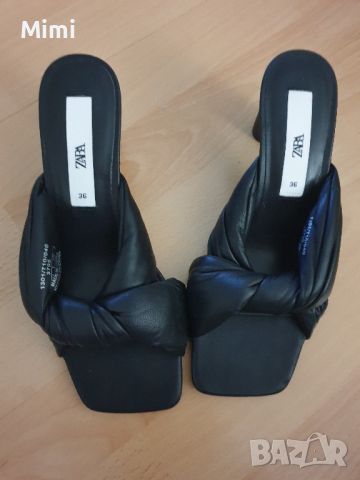  Zara Чехли на Ток, снимка 3 - Дамски обувки на ток - 45591520