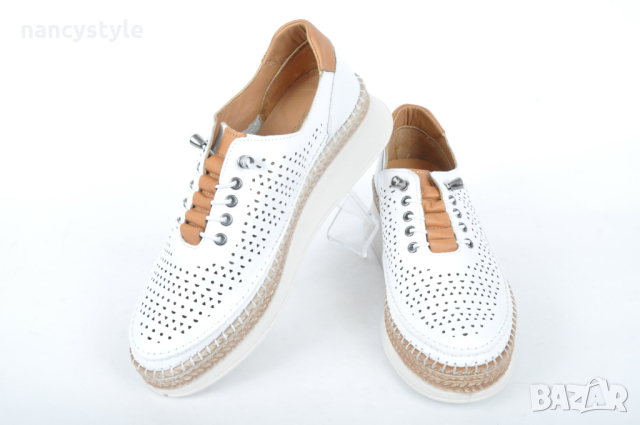 СЕЗОН'24! Дамски обувки на дупки/перфорация от естествена кожа, снимка 2 - Дамски ежедневни обувки - 44938077