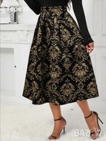 🆕 Коктейлна пола / 2XL-3XL , снимка 5 - Поли - 51243915