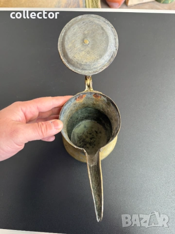 Традиционен арабски / османски кафеник / ибрик. №7858, снимка 6 - Антикварни и старинни предмети - 53452329