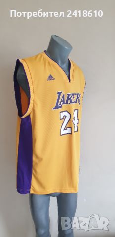 Adidas NBA Lakers Kobe Bryant #24  Mens Size L ОРИГИНАЛ! МЪЖКИ Баскетболен ПОТНИК!, снимка 7 - Спортни дрехи, екипи - 45843368