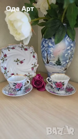 руски порцелан, сет за чай, ЛФЗ