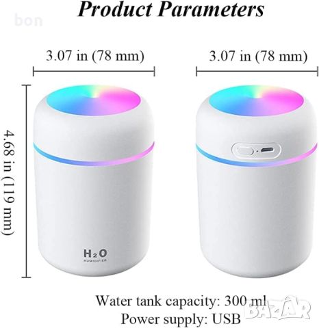 Мини USB овлажнител, снимка 9 - Други стоки за дома - 45433596