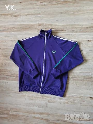 Оригинално мъжко горнище Fred Perry, снимка 2 - Спортни дрехи, екипи - 48567231