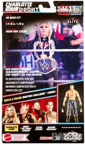 Екшън фигурка Charlotte Flair, серия WWE Survivor, Mattel, допълнителни аксесоари в комплекта, снимка 2 - Фигурки - 49668537