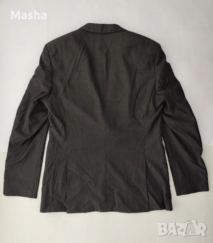 HUGO BOSS Vintage сиво мъжко вълнено сако L, снимка 3 - Сака - 52814933