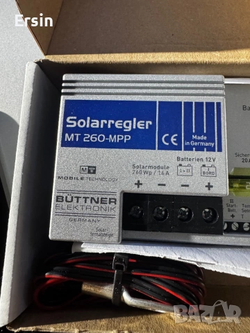 Büttner Elektronik MT-MPP 260 соларен контролер за зареждане, 260W  (Чисто нов) , снимка 2 - Друга електроника - 53460072