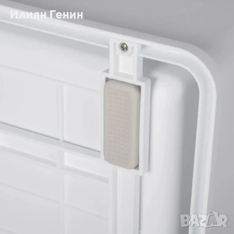 PawHut Котешка тоалетна с дъно и лъжичка, пластмаса, сива, снимка 5 - За котки - 50743125