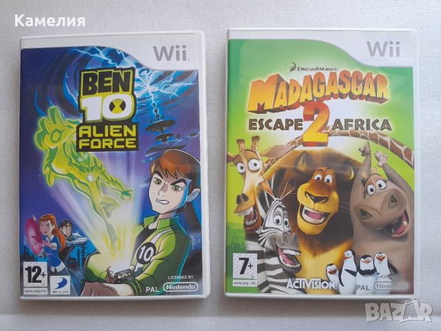Компютърни игри Wii Nintendo - Madagascar, Ben 10, снимка 1 - Игри за Nintendo - 45382680