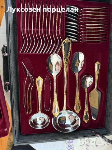 Комплект прибори за хранене SOLINGEN – EBEL Gold Collection – 70 части., снимка 4 - Прибори за хранене, готвене и сервиране - 53782192