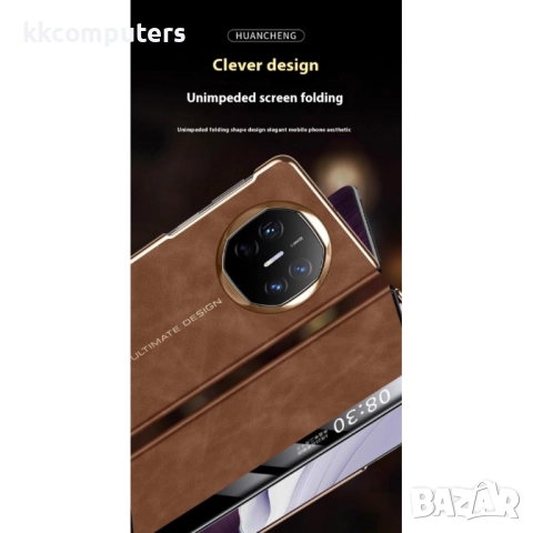 Huawei Mate X6 View Window / Auto Wake Up Кожен Калъф и Протектор, снимка 4 - Калъфи, кейсове - 51955244