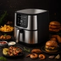 Еър фрайър Scheffler LQ-5001BS – 5.5L здравословно готвене с до 80% по-малко мазнина, снимка 7