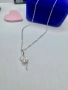 Сребърно колие с мойсанит (диамант) 1 карат, снимка 6
