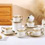 Порцеланов сервиз за кафе и чай от 6 чашки и 6 чинийки, снимка 12