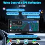 Нов 10.26" CarPlay & Android Auto безжичен екран за кола, навигация, снимка 3