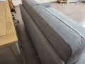 Сив диван от плат двойка Natuzzi с функция сън, снимка 3