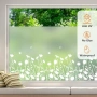 Ново Матиращо фолио за прозорци 44.5x200 см цветя анти-UV без лепило, снимка 4