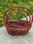 Овални кафяви плетени кошници, снимка 4