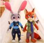 Плюшена играчка Зоотрополис Zootopia Джуди Хопс и Ник Уайлд, снимка 1