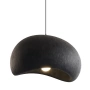 Висяща лампа от смола Vali | Черна | Скулптурна форма, снимка 1