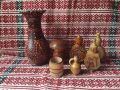 Стари български сувенирни мускал ваза програмирани ръчно рисувани