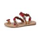 Дамски едноцветни плажни сандали с кръгли пръсти в етнически стил, 7цвята , снимка 9