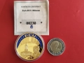 ГОЛЯМА ‼ПОЗЛАТЕНА‼ ВЪЗПОМЕНАТЕЛНА МОНЕТА - ЛИБЕРИЯ, снимка 1