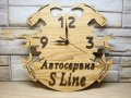Часовник за автосервиз с текс или ваше лого персонализин подарък, снимка 1