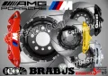 Надписи за капаци на спирачни апарати MPower PORSCHE AUDI Ceramic AMG BRABUS Brembo, снимка 1