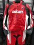 Koжен мото екип DUCATI CORSE REPLICA,2ч.4XL,протектори,гърбицаNEW, снимка 1