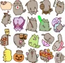 Микс от 20бр. лепенки с Pusheen котета, снимка 4