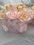 Кутии със сатенени рози и бонбони , снимка 3