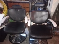 2 броя кожени Бръснарски столове , снимка 1