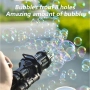 🫧 Автоматичен Пистолет за Сапунени Балони (Bubble Gun) с LED Светлини – Детска Играчка, снимка 1