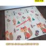 Сгъваемо детско килимче за игра, топлоизолиращо 180x200x1cm - модел Лисица и Тигър - КОД 4136, снимка 13