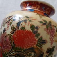 Стара ваза за цветя порцелан маркирана РИСУВАНА, снимка 2 - Антикварни и старинни предмети - 45402226