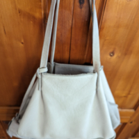 Дамска чанта от естествен велур Zara , снимка 4 - Чанти - 45001899
