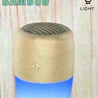 Преносима светеща колонка от бамбук с LED светлини, снимка 2 - Bluetooth тонколони - 45570255