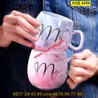Керамична чаша с дръжка и надпис Ms или Mrs - КОД 4209, снимка 10 - Чаши - 45555434