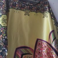 Silk Village Size L 100% Коприна Страхотна дълга рокля, снимка 2 - Рокли - 45342765