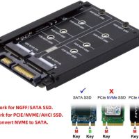 Chenyang M.2 SATA SSD към 2,5 инча SATA адаптер, двоен NGFF B+M ключ НОВО, снимка 3 - Друга електроника - 45854147