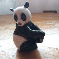 Порцеланова фигурка: мече-панда, руско, красиво, снимка 2 - Аксесоари за кухня - 45055500