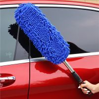 Микрофибърна четка за почистване на автомобил с телескопична дръжка, снимка 8 - Аксесоари и консумативи - 45690150