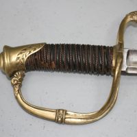 Френска офицерска сабя с кожена кания, снимка 8 - Антикварни и старинни предмети - 45963002
