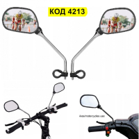 4213 Странични огледала за колело, скутер - комплект 2 броя, снимка 3 - Велосипеди - 45032311