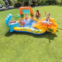 Пълно лятно забавление: Пръскащ надуваем басейн с пързалка за безкрайно удоволствие в горещите летни, снимка 2 - Басейни и аксесоари - 45323971